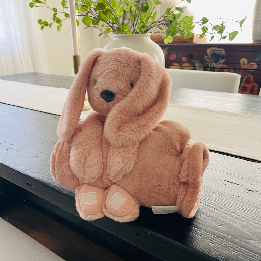 CLOUD ISLAND pink bunny blanket and stuffy NEW
